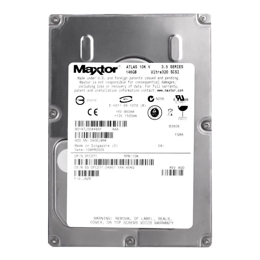 Жесткий диск Maxtor Atlas 10K V 147gb 10k U320 SCSI 80Pin 0FC271