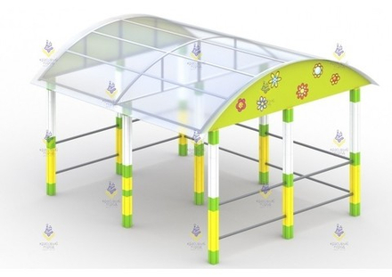 Навес для колясок на кубиках