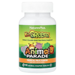 NaturesPlus, Animal Parade®, Kid Greenz®, пищевая добавка для детей с натуральным вкусом зелени, тропические фрукты, 90 таблеток в форме животных