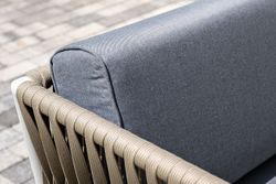 "Касабланка" лаунж-зона плетеная из роупа 4-местная, цвет серый