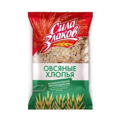 Хлопья овсяные Сила Злаков требующие варки синие 400 гр