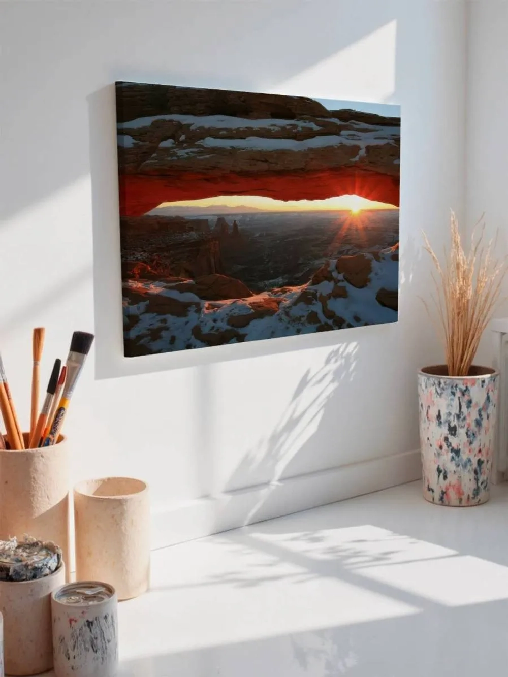 Картина на стену 40 X 50 Зимний горный пейзаж