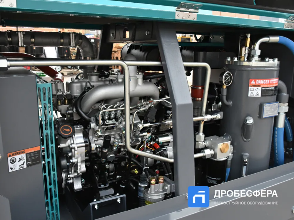 Дизельный винтовой компрессор MB190D MasterBlast передвижной