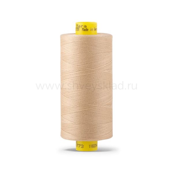 Нитка Gutermann Mara 150 (1000 метров), 1 кат., особо тонкая | 4773 бежевый
