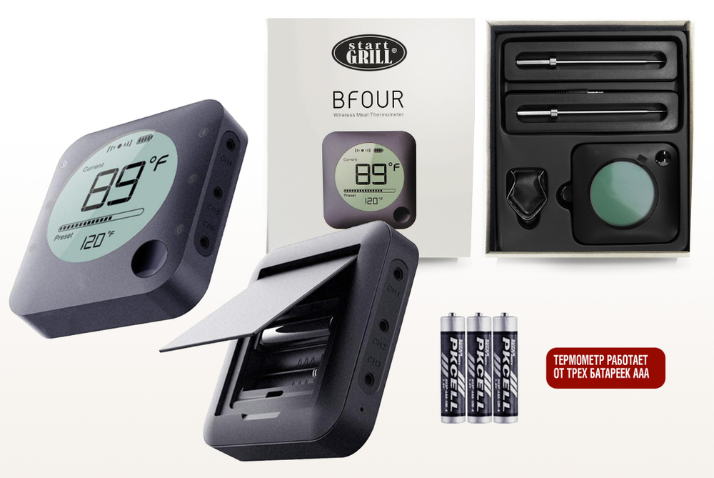 Цифровой термометр Model 3, беспроводной, BT, черный