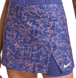 Женская Юбка теннисная Nike Court Victory Skirt STR Printed W - dark purple dust/white
