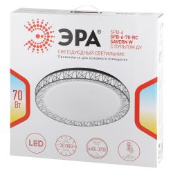 Светильник потолочный светодиодный ЭРА Классик с ДУ SPB-6-70-RC Savern W 70Вт 3400-5500К | Светильники SPB-6 с ДУ