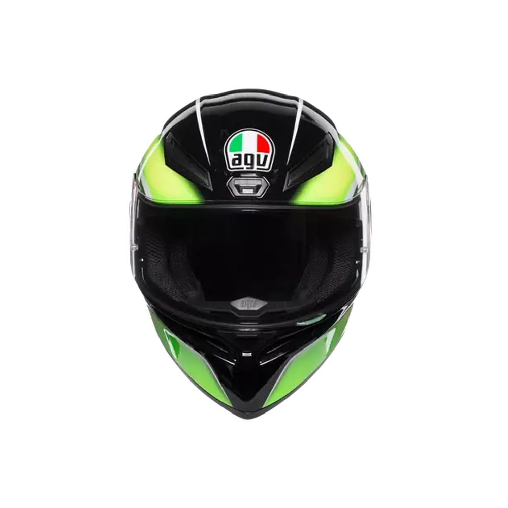 AGV K-1 QUALIFY Multi PLK Black/lime