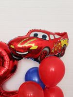 F Шар фигура Тачка 32"/81 см красная (БГ-32)