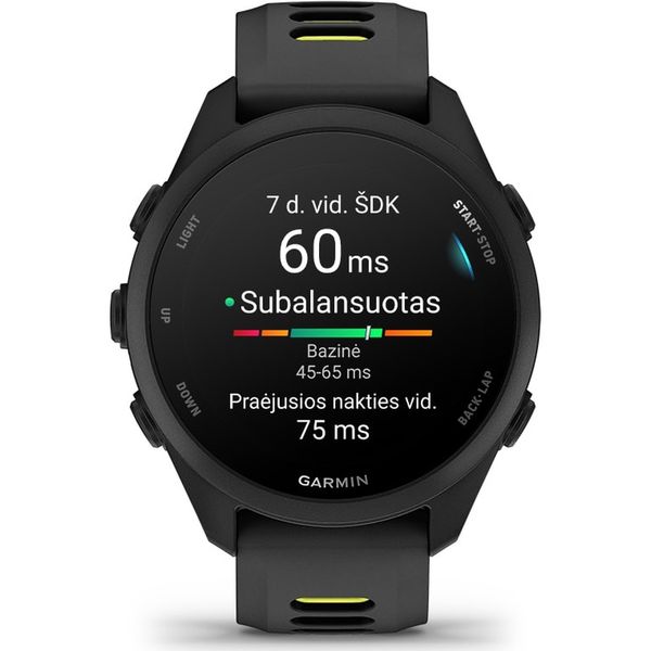 Умные часы Garmin Forerunner 170, Черный | Black/Amp Yellow (010-03920-00 | 010-03920-50)