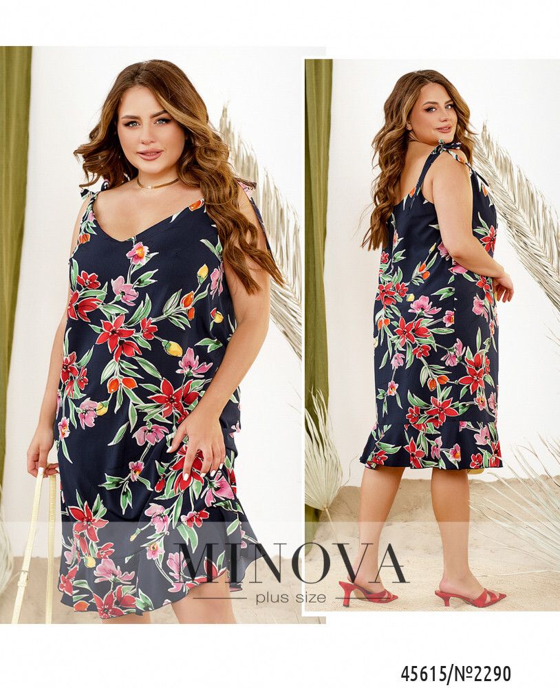 Платье 2290-темно-синий Minova Платье 2290-темно-синий Minova