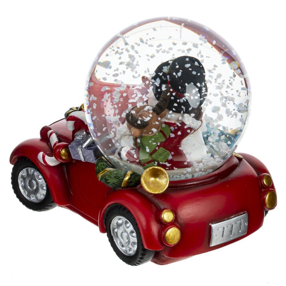 GAEM Фигурка декор в стекл шаре "Снеговик и Олень", D 7 см, L10,5 W7 H9 см