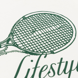 Футболка HAIDED DUSTY RACQUET Ecru