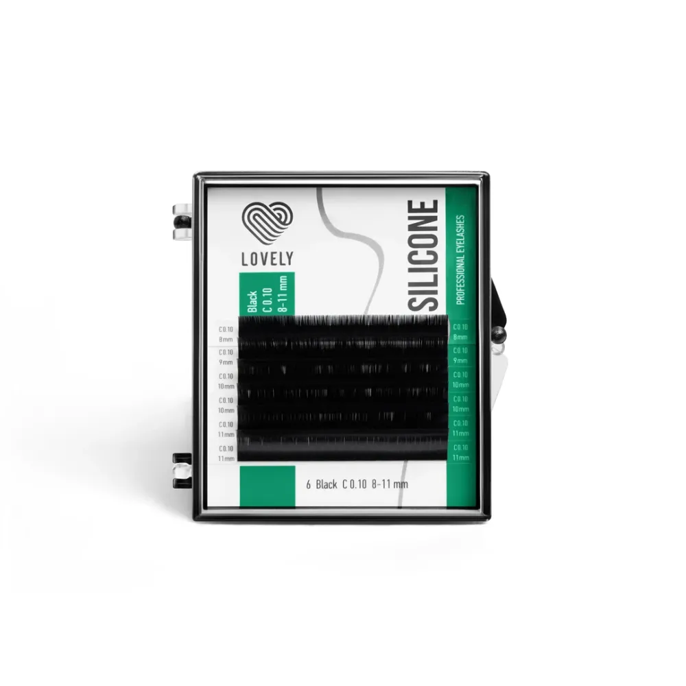 Ресницы черные Lovely ОД 6 линий