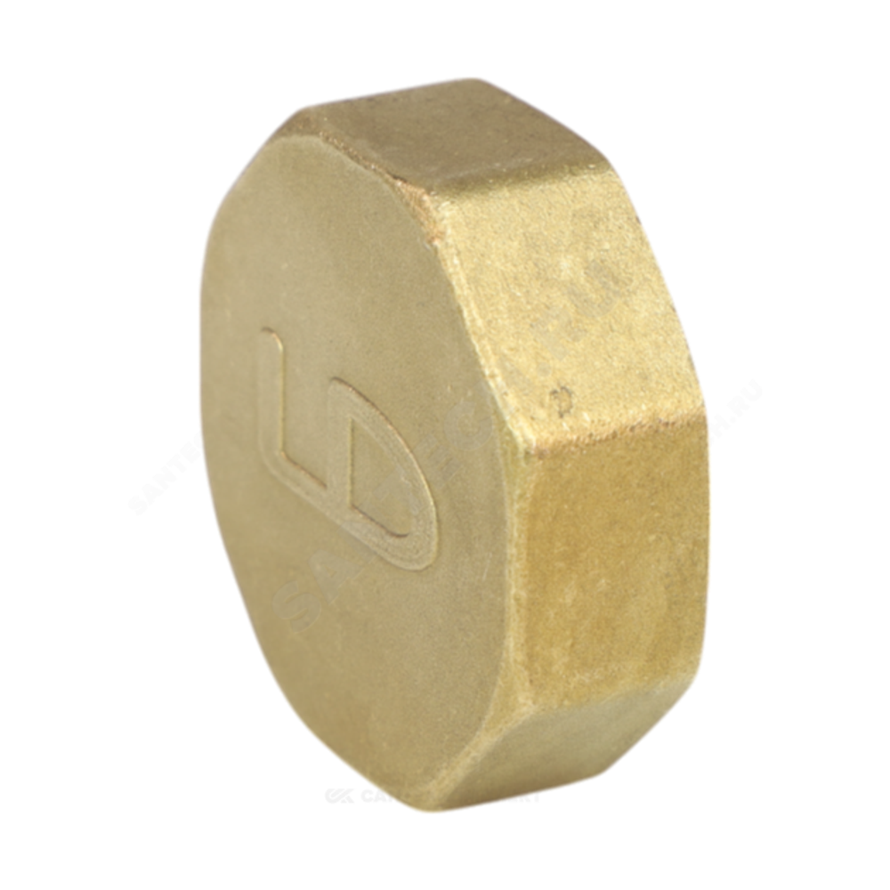 Заглушка латунь Ду 15 (1/2") ВР LD LD.65.504.15