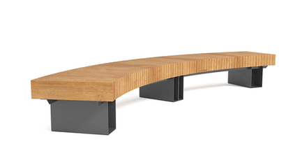 Скамья радиусная двухсекционная SK00084