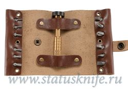 Набор бит CRKT 9911 Hex Bit Driver Leather Tool Rollфотография - 2