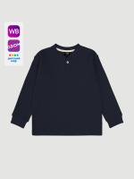 Лонгслив с застёжкой-планкой Mjölk School Blue