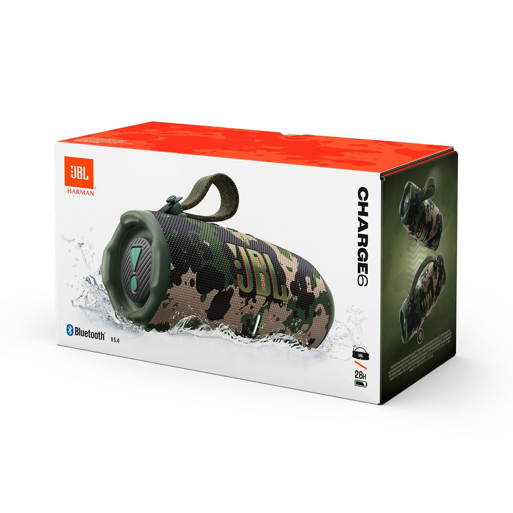 Портативная колонка JBL Charge 6, камуфляж