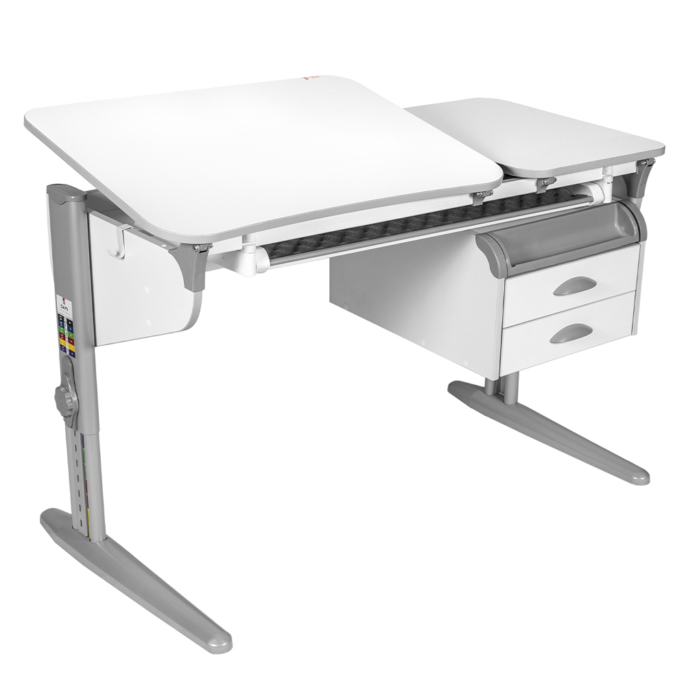 Растущая парта Дэми СУТ 45 с лотком и тумбой ТСН.05 (1200×565 мм)