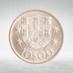 Portugal, 10 Escudos, 1973, VF