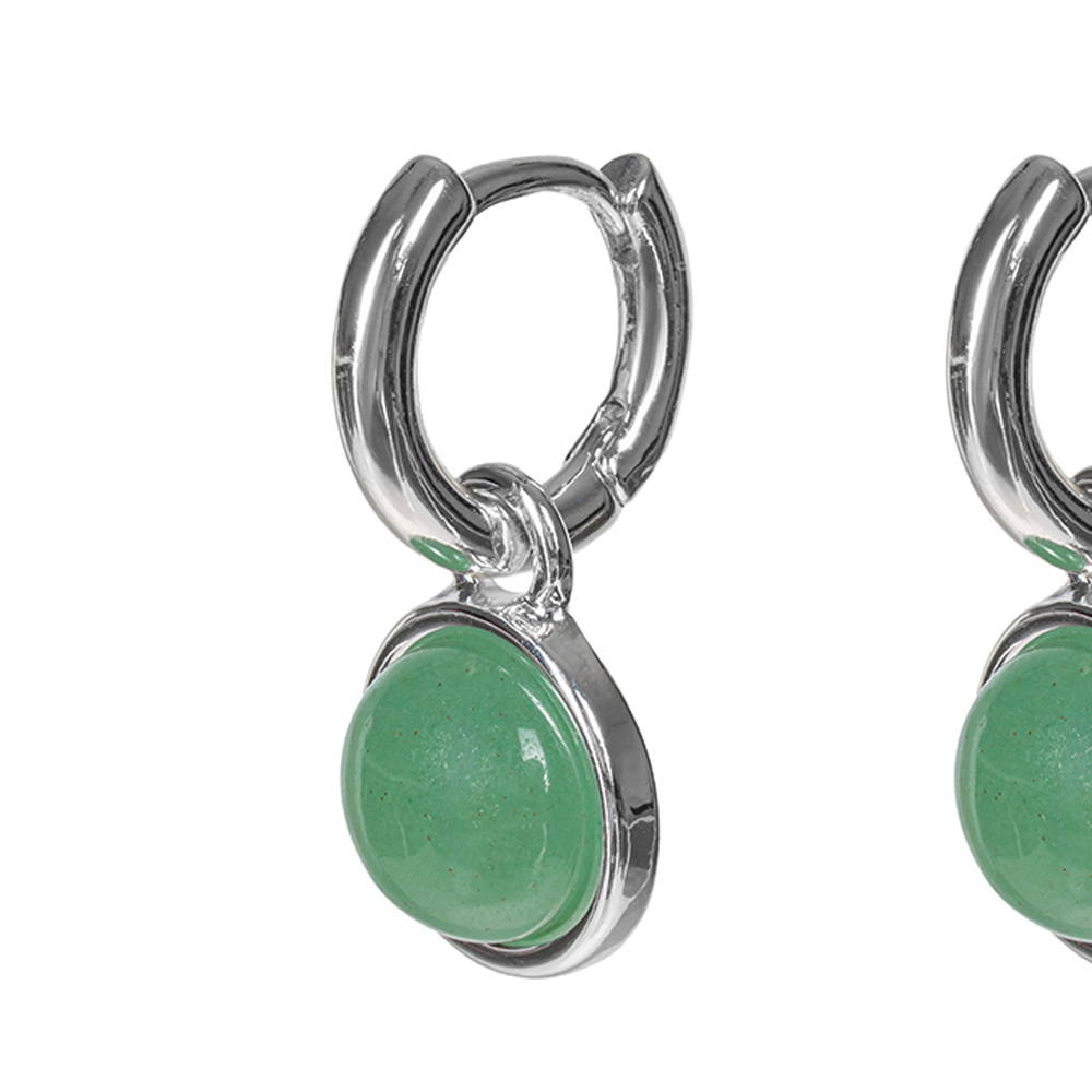 Серьги Fiore Luna GREEN AVENTURINE LE1114 G/S