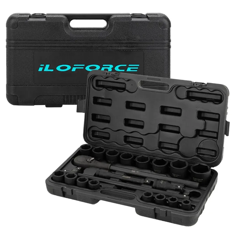 Набор инструментов ударных 21пр, 3/4''(6гр.) ILOforce IF-6212-5MPB