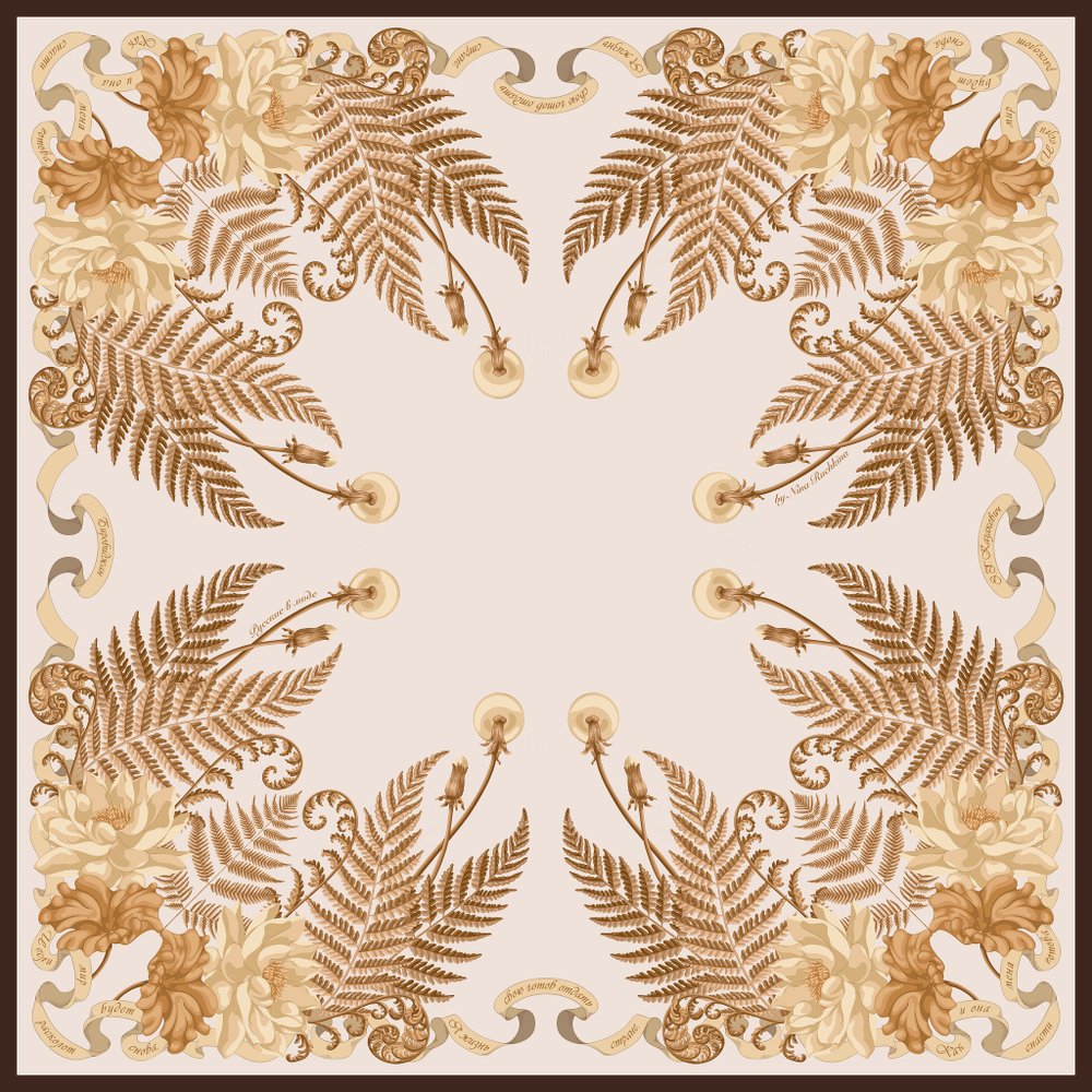 Платок «Папоротник Биры и Биджана»