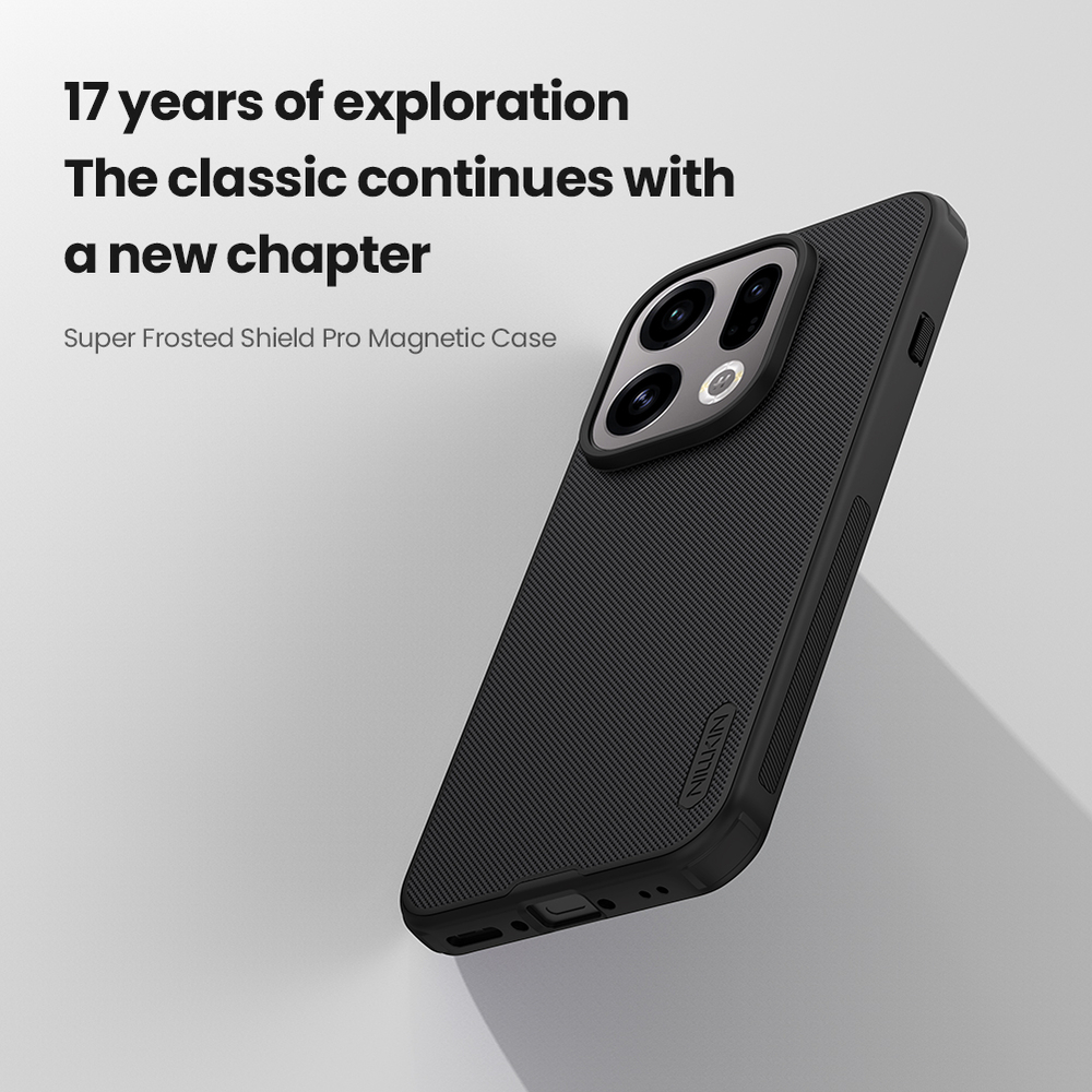 Чехол от Nillkin c поддержкой MagSafe для OPPO Find X9, серия Super Frosted Shield Pro Magnetic
