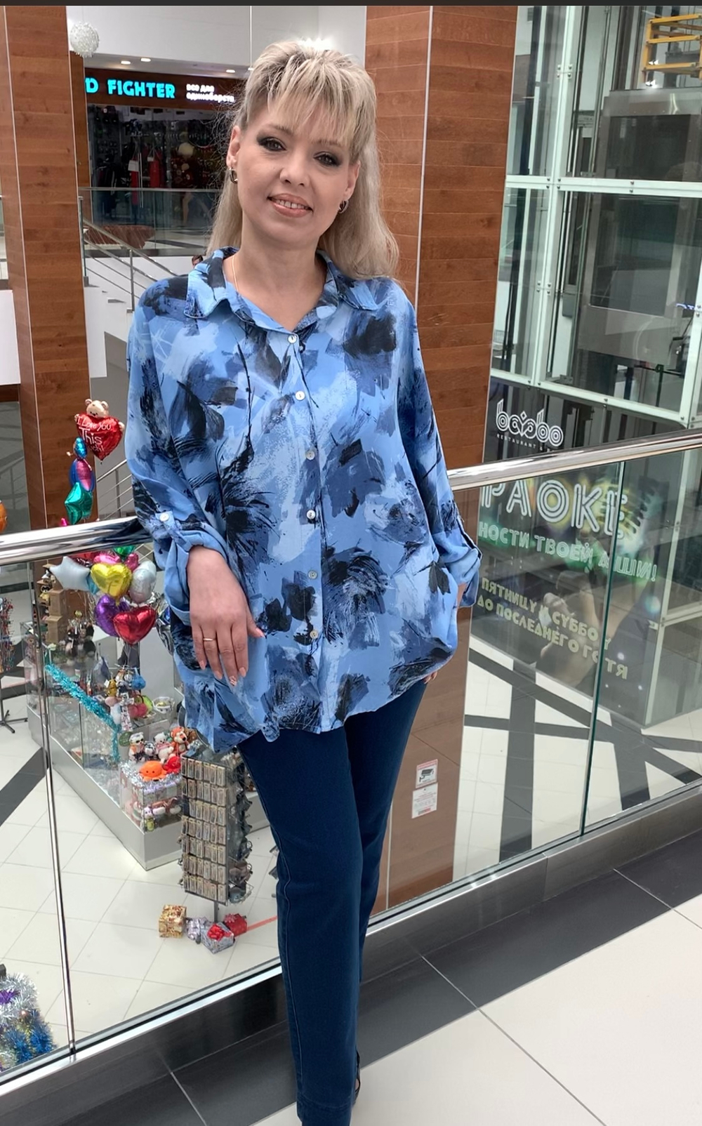 Итальянская рубашка-туника на плюс сайз размер