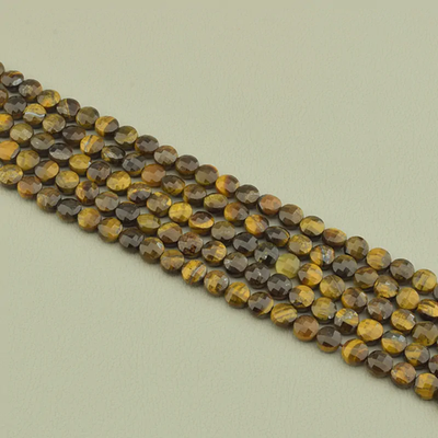 Нитка Тигровый глаз 37 см. (Без замка)