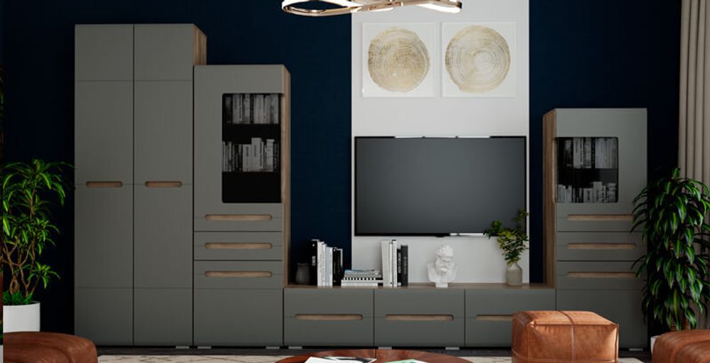 Наоми Шкаф со стеклом правый ШК-24