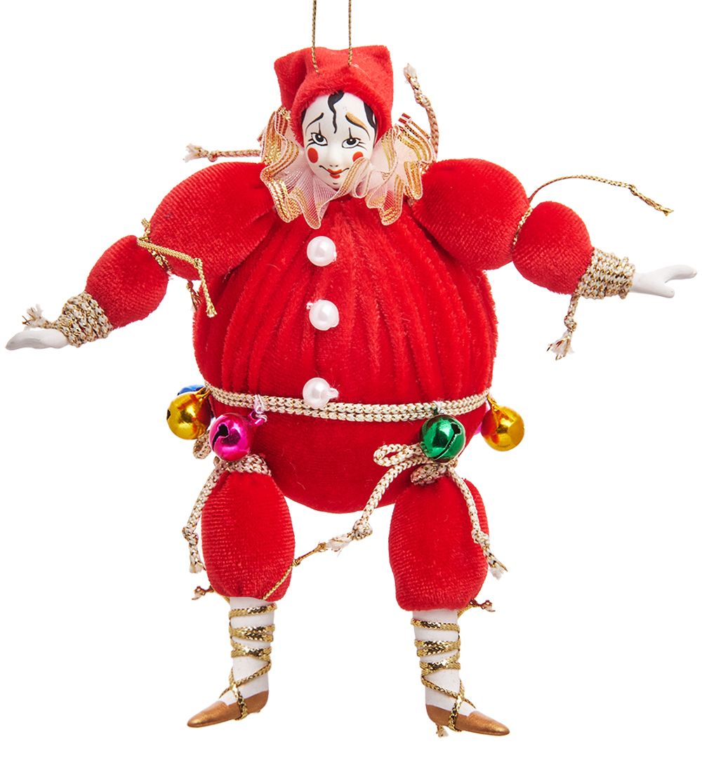 РусКукла RK-474 Кукла подвесная «Клоун шар»