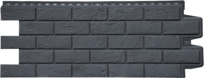 Фасадная панель "Состаренный Кирпич Стандарт" - Графит