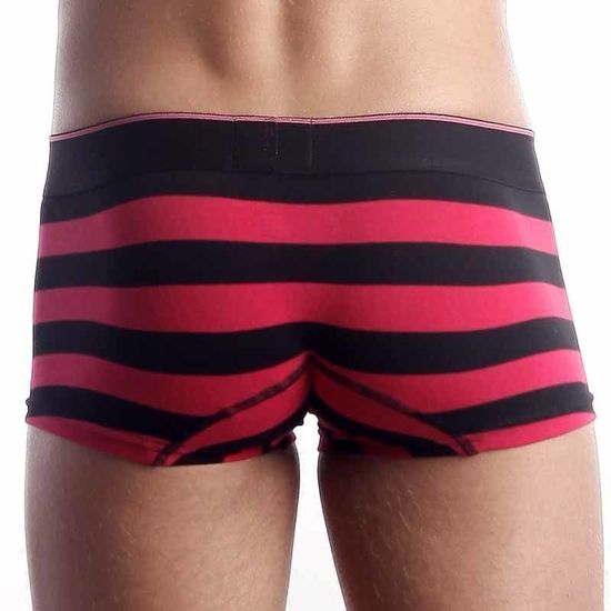 Мужские трусы боксеры фуксия  в черную полоску Diesel  Stripe