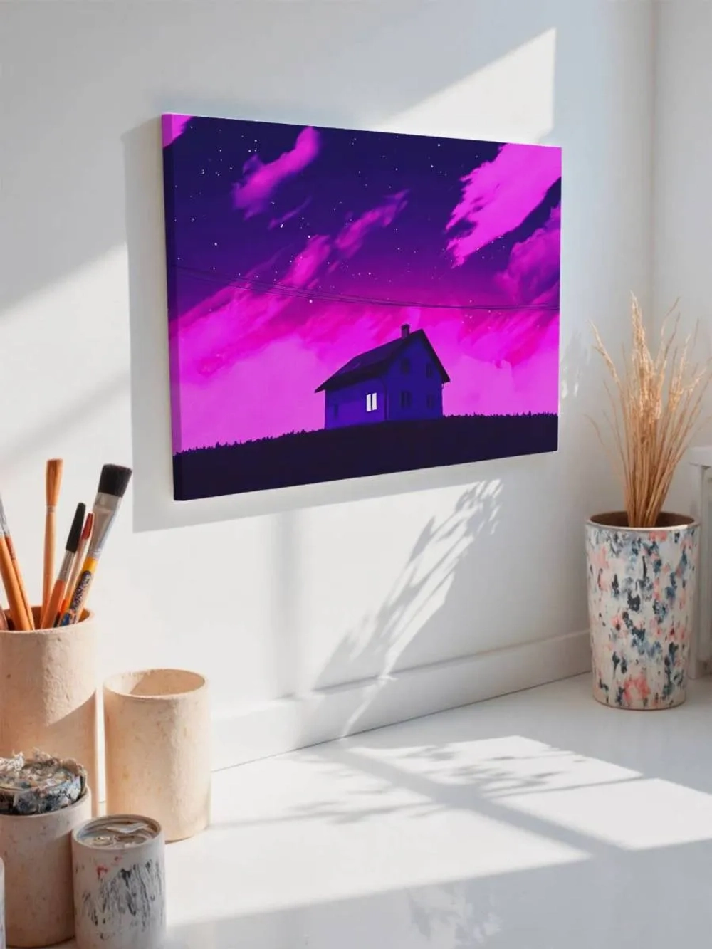 Картина на стену 40 X 50 Домик фэнтези