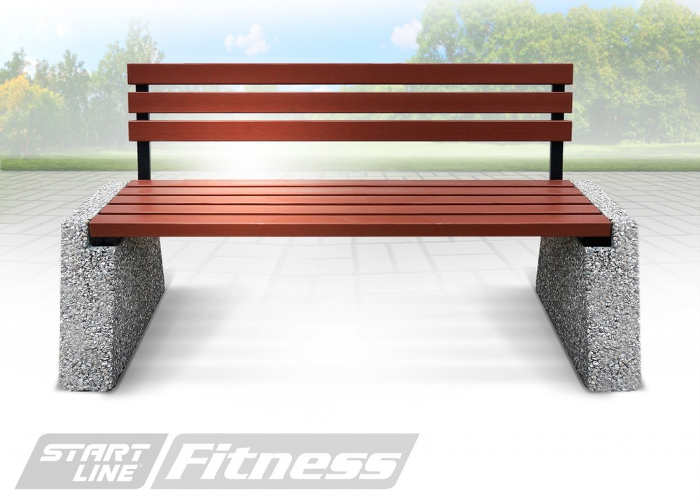 Уличная скамья со спинкой Start Line Fitness Проспект