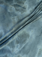 Шелк голубой тай-дай