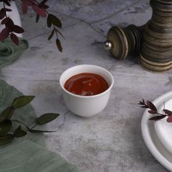 Чашка 60 мл для саке, чая, вина без ручки d 6 см h4,4 см белая фарфор NEW P.L. Proff Cuisine [6]