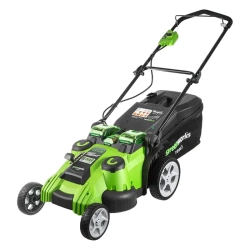 Аккумуляторная газонокосилка Greenworks G40LM49DBK6 (1 x 6 Ач, ЗУ) 2500207UF