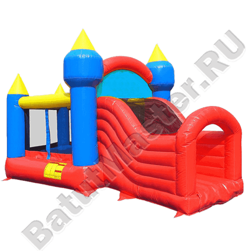 Спортивный надувной аттракцион "Маленький замок" с крышей