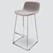 Барный стул Neo Soft 77 см, серый, ножки хром