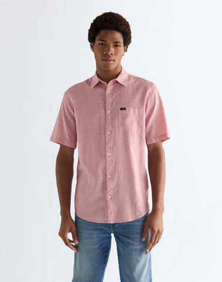 Рубашка мужская WRANGLER SS 1 PKT SHIRT DUSTY ROSE