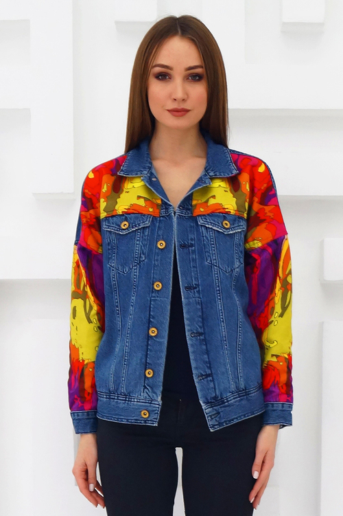 LIGVIANNI Джинсовая куртка Denim Jacket Khaki