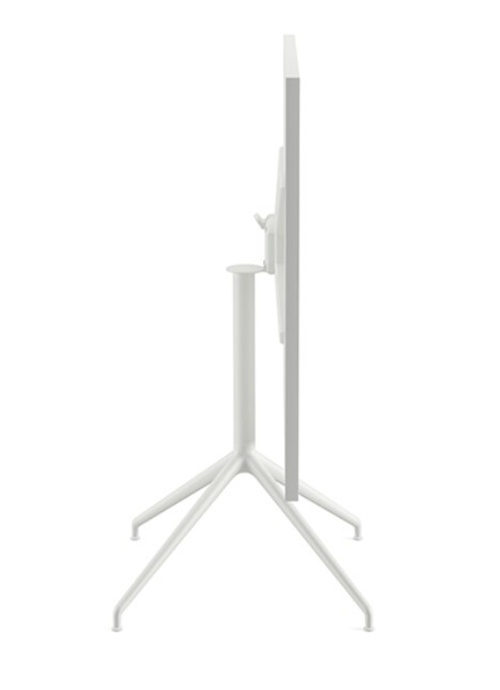 Столик Yop ARPER ламинат/алюминий/white/откидная столешница 790х790х740h