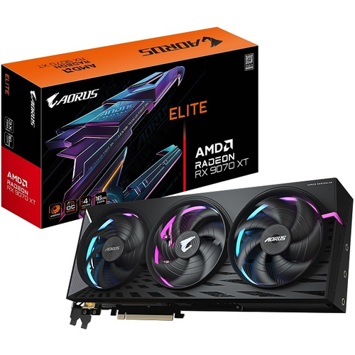Видеокарта GIGABYTE Radeon RX 9070 XT AORUS ELITE 16GB (GV-R9070XTAORUS E-16GD)
