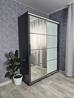 Шкаф-купе Крафт-6 1 ШКК-06 графит 1,6 м