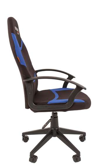 Кресло Chairman game 9 Россия ткань черно/синий New