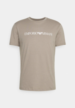 Emporio Armani Футболка с принтом - Бежевый