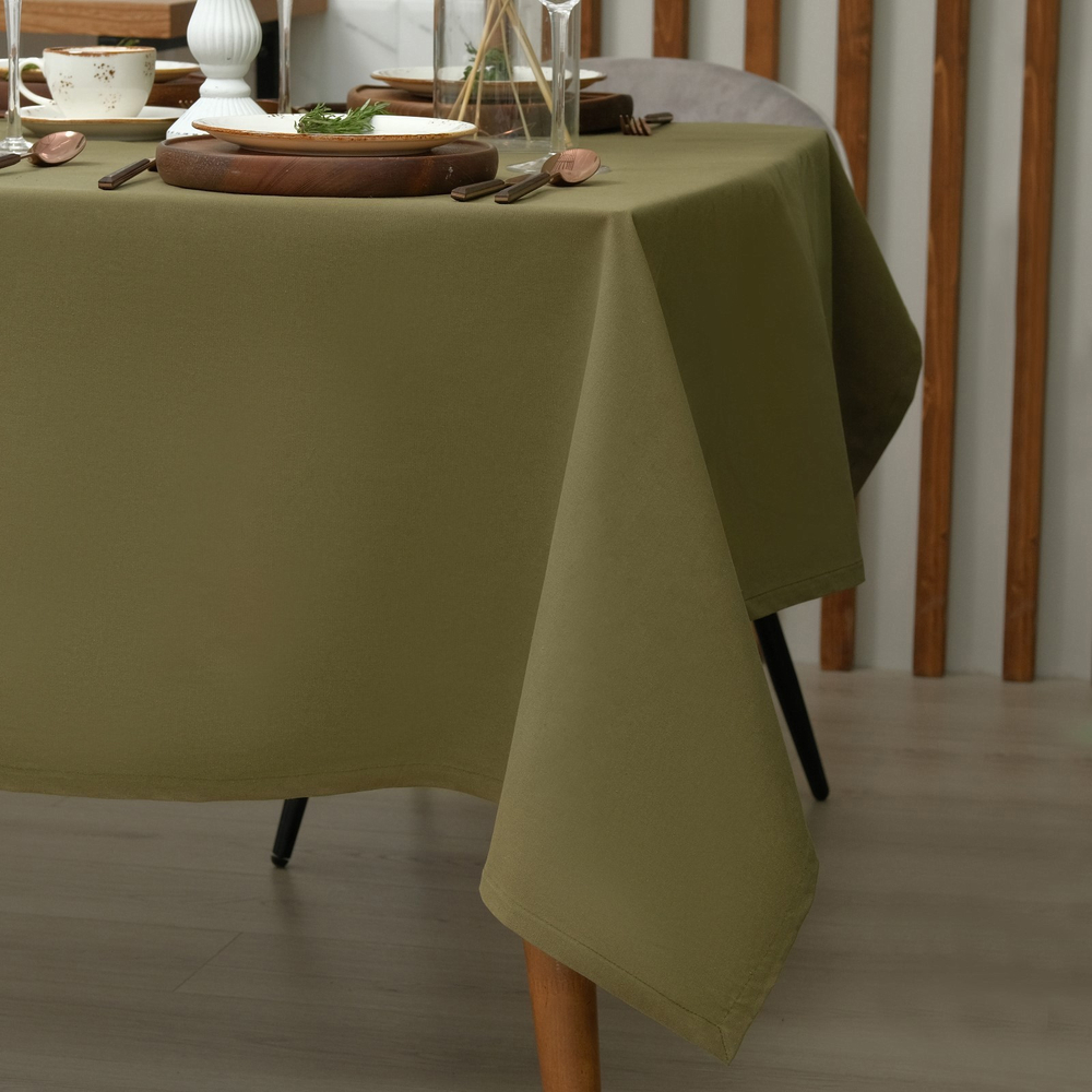 Скатерть Этель Kitchen 150х220 см, цвет зелёный, 100% хл, саржа 220 г/м2